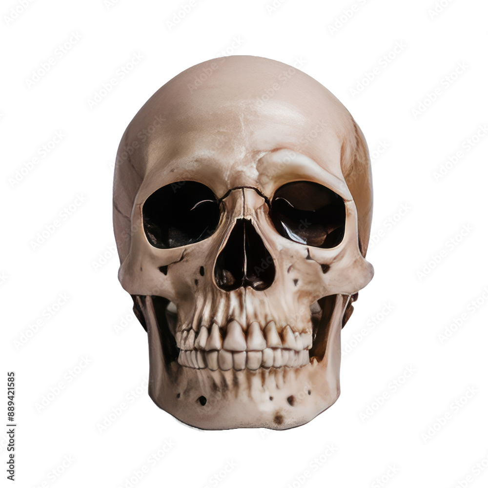 Obraz premium a skull isolated on white background 