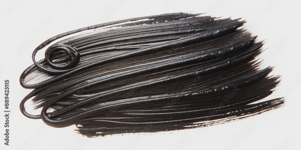 Close-up of black marker paint texture isolated on a pure white background, showcasing intricate swirls and strokes with subtle sheen and varied opacity levels. Close-up of black marker paint texture isolated on a pure white background, showcasing intricate swirls and strokes with subtle sheen and varied opacity levels.