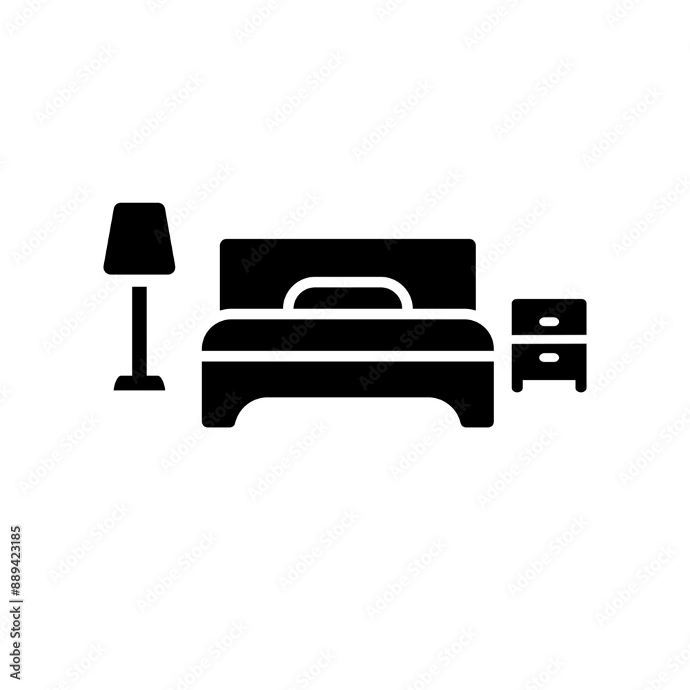 Bed icon template