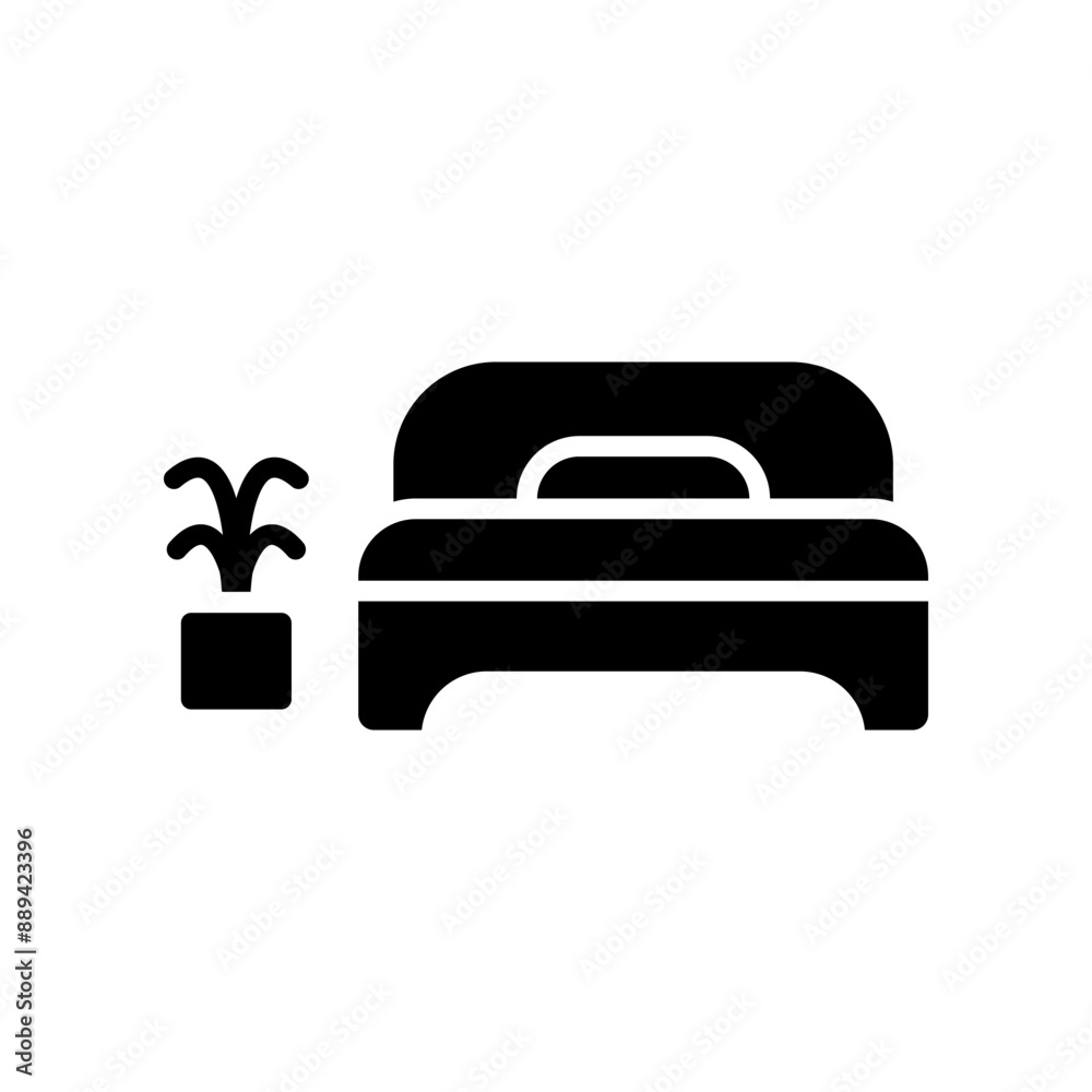 Bed icon template