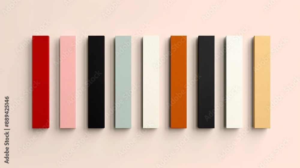 Fototapeta premium Equal-width vertical stripes in muted tones, ideal for subtle and elegant patterns in textile design. Illustrater Image, Shiny, bright, beautiful , Minimalism,