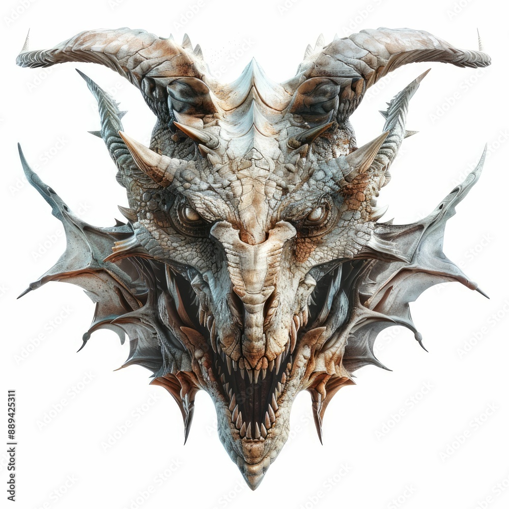 Fototapeta premium Heavenly Beasts: Vector Head Creations