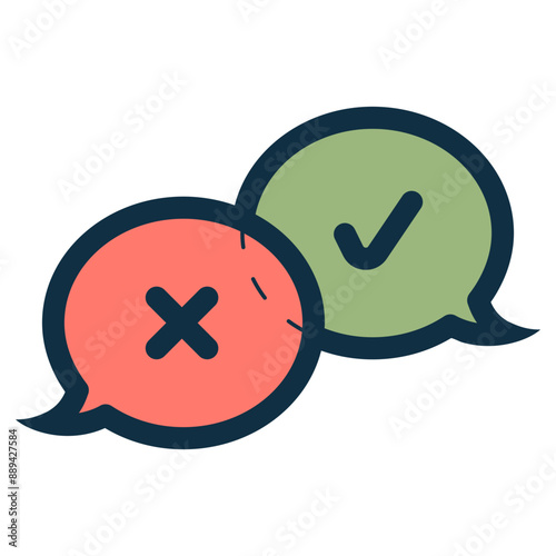 disagreement conversation icon