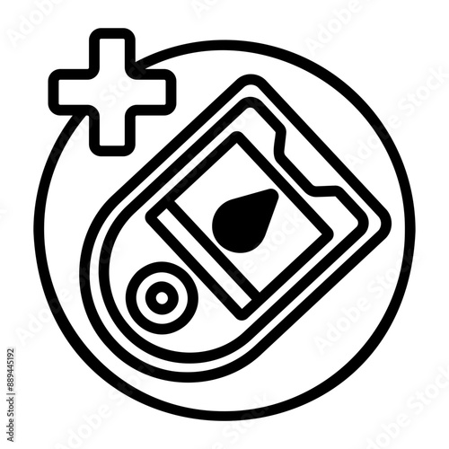 glucose meter Line Icon