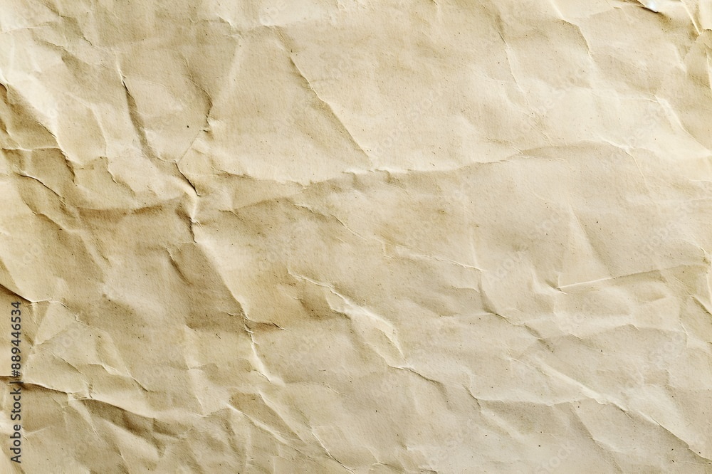 Obraz premium Beige blank paper texture background with copy space.