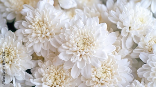 Elegance of White Chrysanthemums © CreativeBro