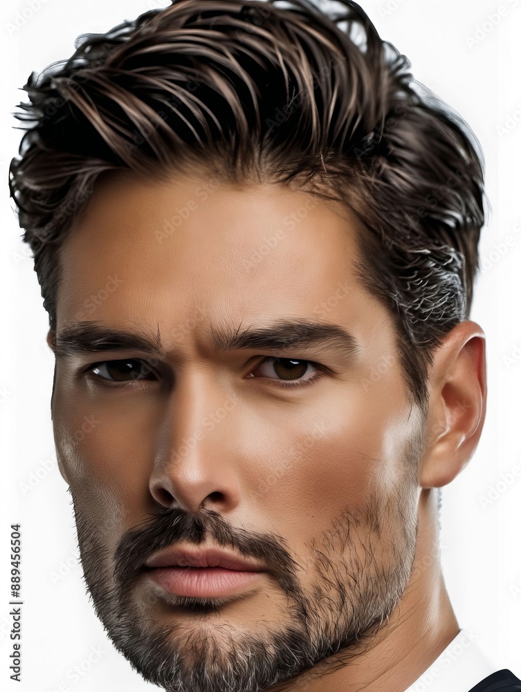 Obraz premium A man with a beard and a suit.