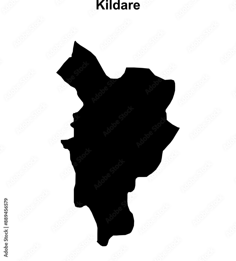 Kildare outline map Kildare outline map