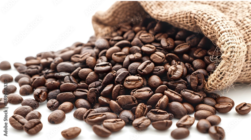 A close-up of premium coffee beans A close-up of premium coffee beans