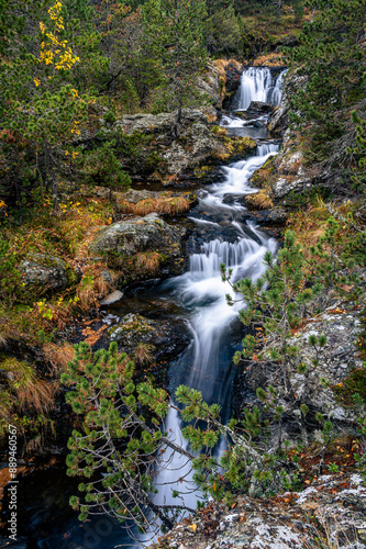 Waterfall in mountains