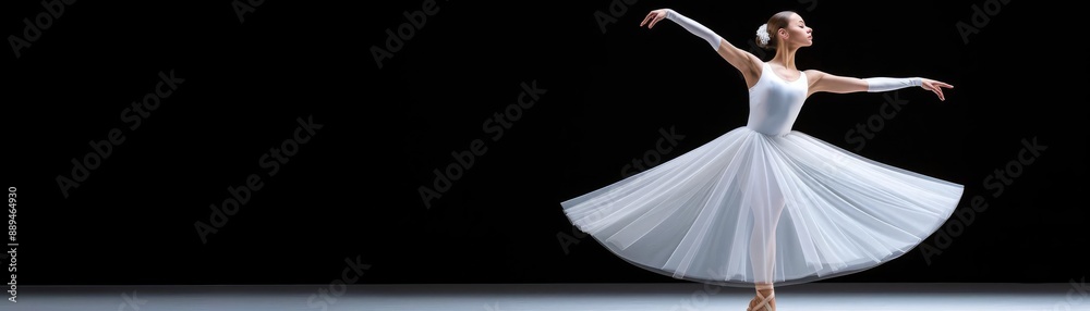 Naklejka premium Ballet dancer in motion