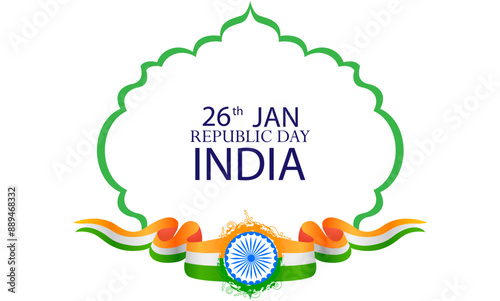 Tricolor background for 26th January Happy Republic Day of India Freedom Sale and Promotion