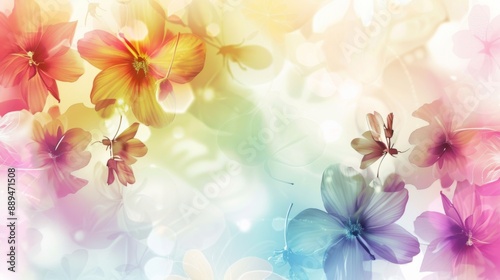 spring soft CMYK design background