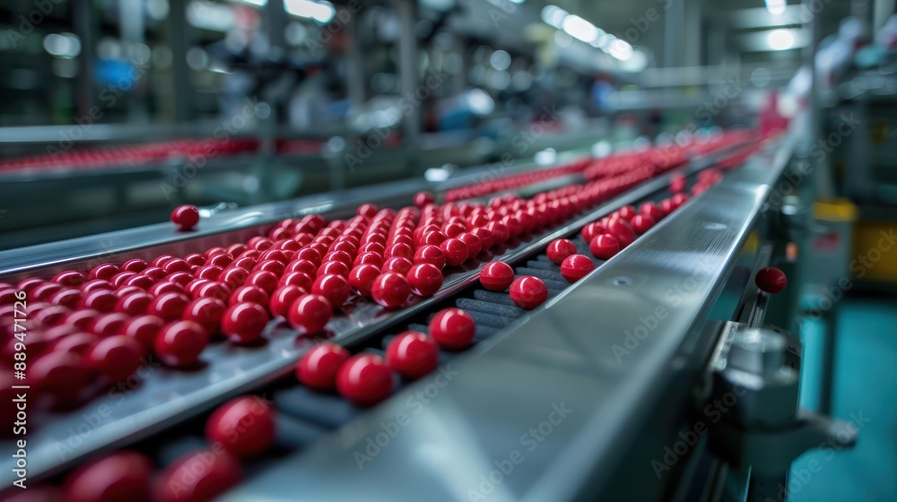 Red pill production and packaging in a pharmaceutical factory Red pill production and packaging in a pharmaceutical factory