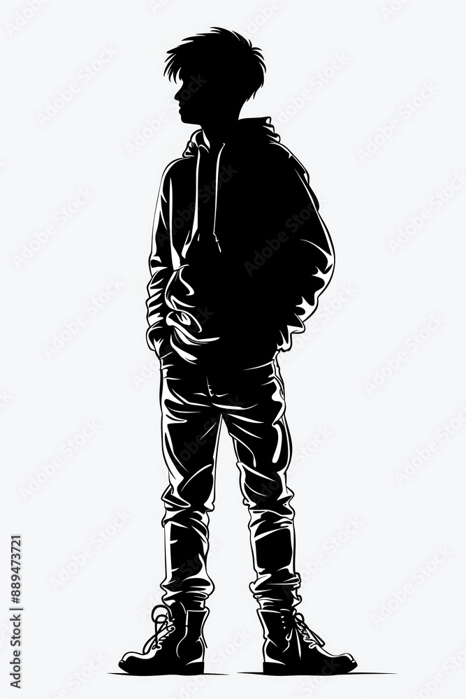 silhouette of a man silhouette of a man