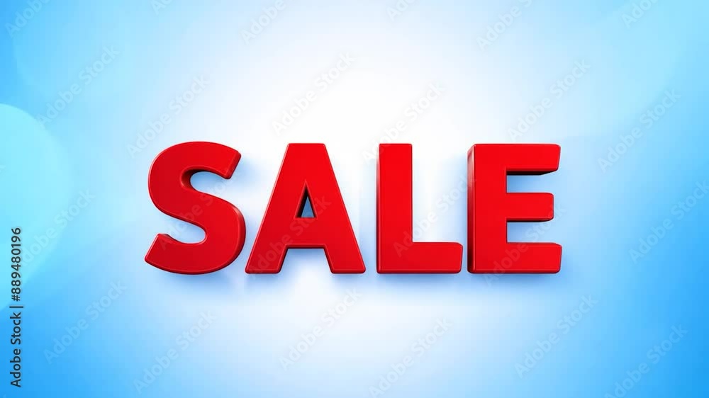 Dynamic red sale text animation on a blue background with artistic text effect and particle dispersion. Perfect for promotional, marketing, and retail projects Dynamic red sale text animation on a blue background with artistic text effect and particle dispersion. Perfect for promotional, marketing, and retail projects