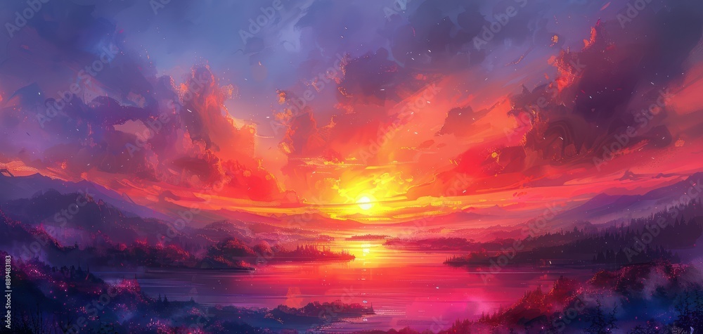 Sunrise and sunset views Sunrise and sunset views