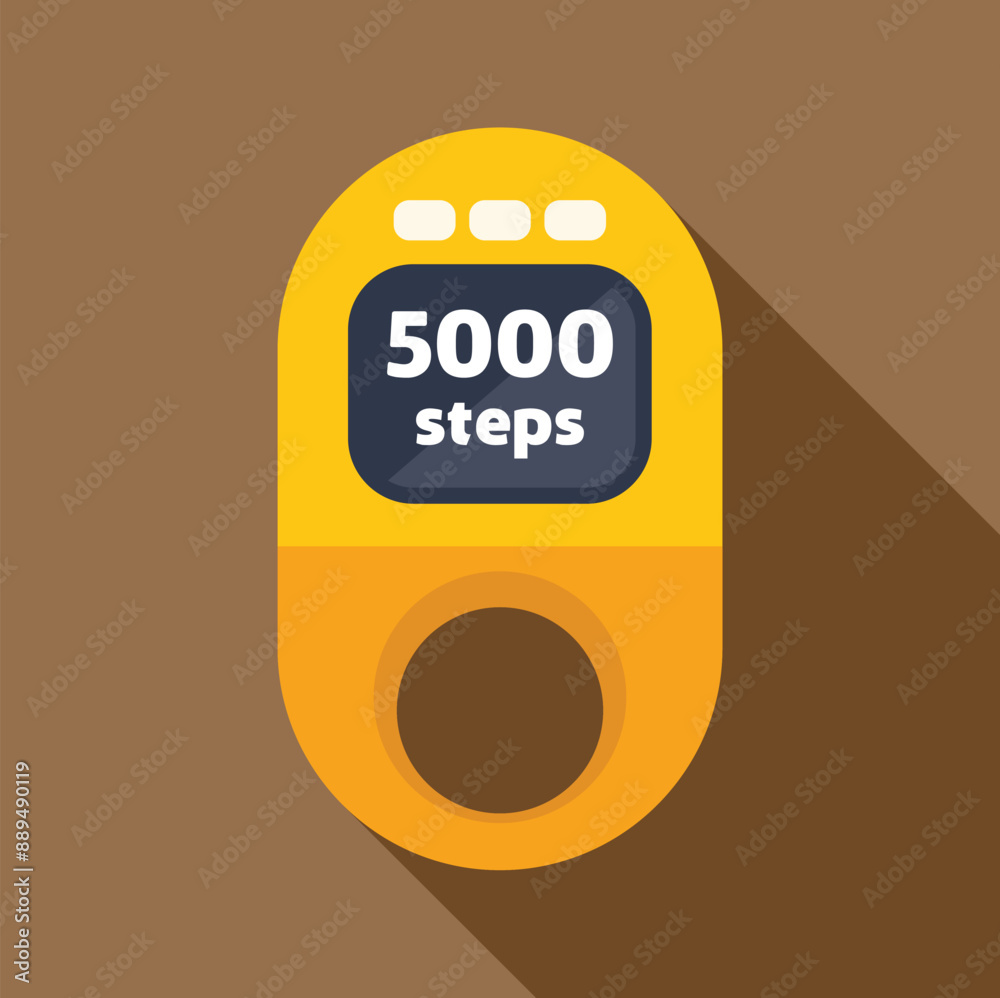 Pedometer is tracking the number of steps taken, indicating progress in a fitness journey Pedometer is tracking the number of steps taken, indicating progress in a fitness journey