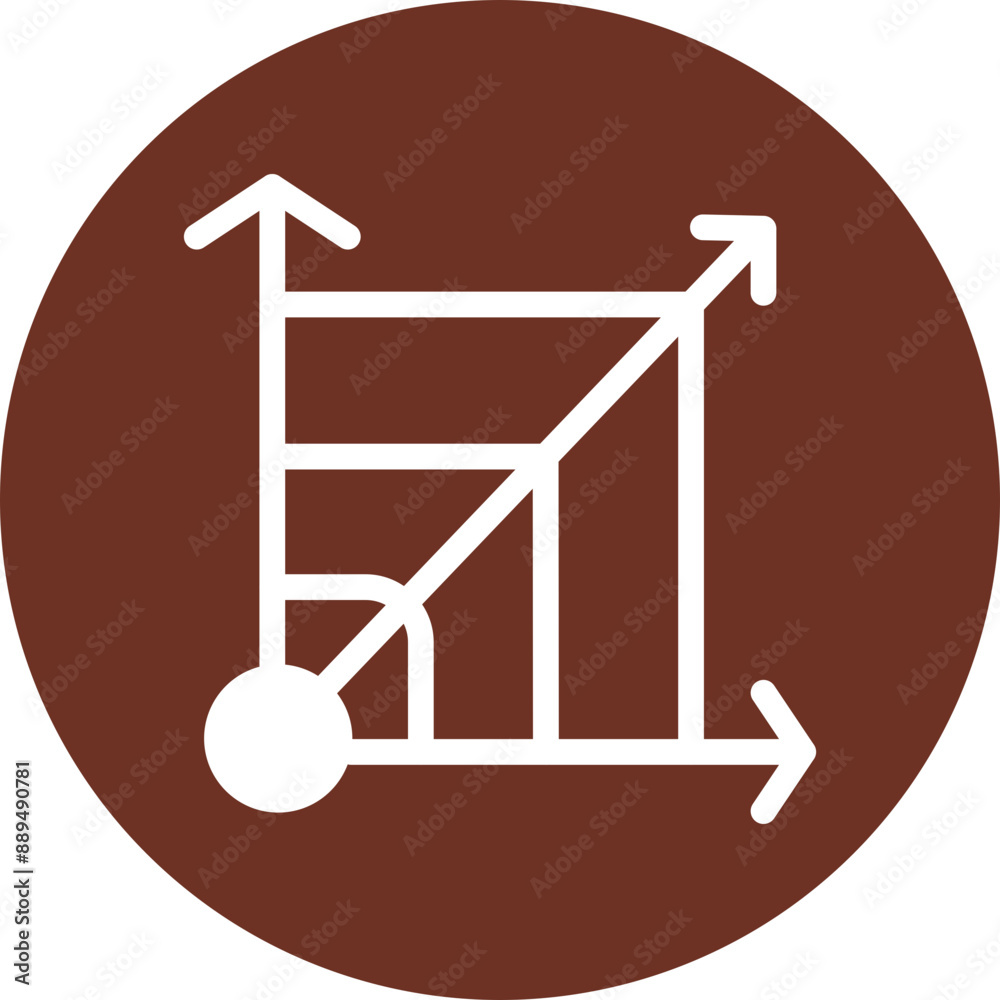 Scalable System Glyph Brown Circle Icon
