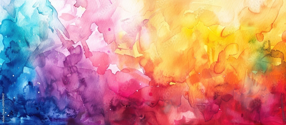 Vibrant watercolor background with copy space image from my original paper paintings. Vibrant watercolor background with copy space image from my original paper paintings.