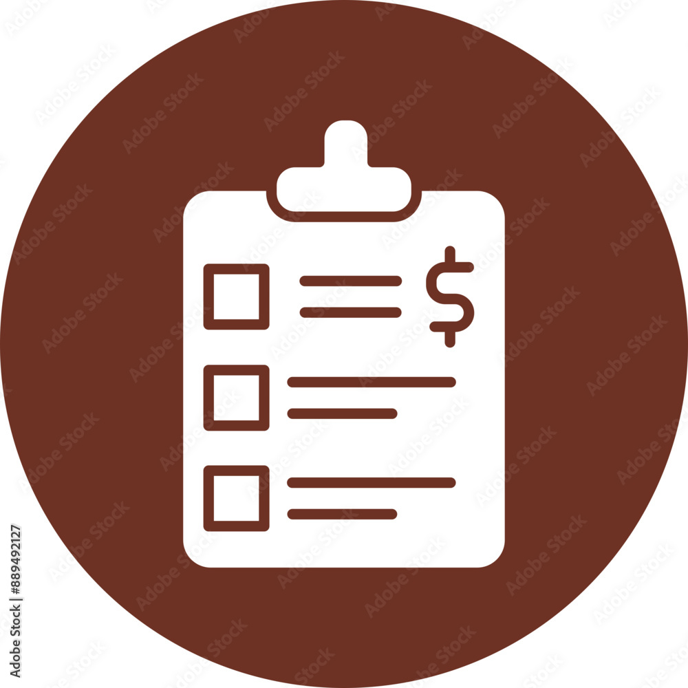 Strategic Planning Glyph Brown Circle Icon Strategic Planning Glyph Brown Circle Icon
