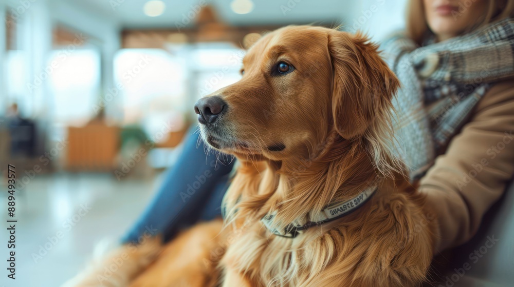 The owner of a small dog was sitting in the waiting room of a veterinary clinic, the veterinarian was examining his health. The owner of a small dog was sitting in the waiting room of a veterinary clinic, the veterinarian was examining his health.