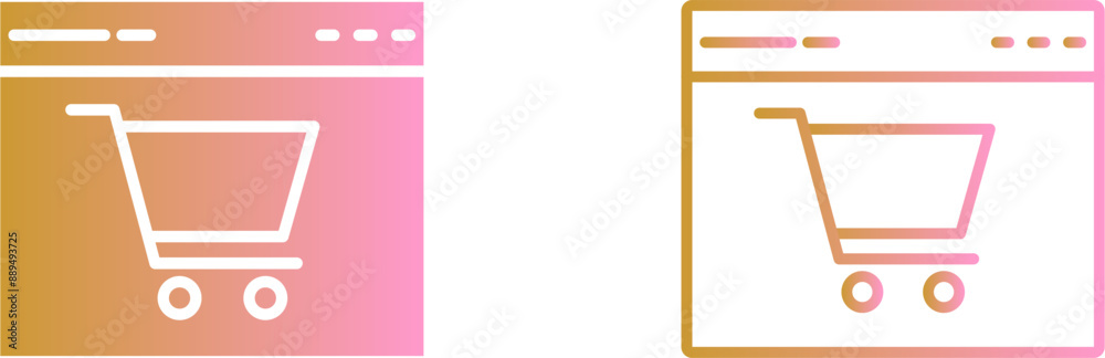 Ecommerce Website Vector Icon Ecommerce Website Vector Icon