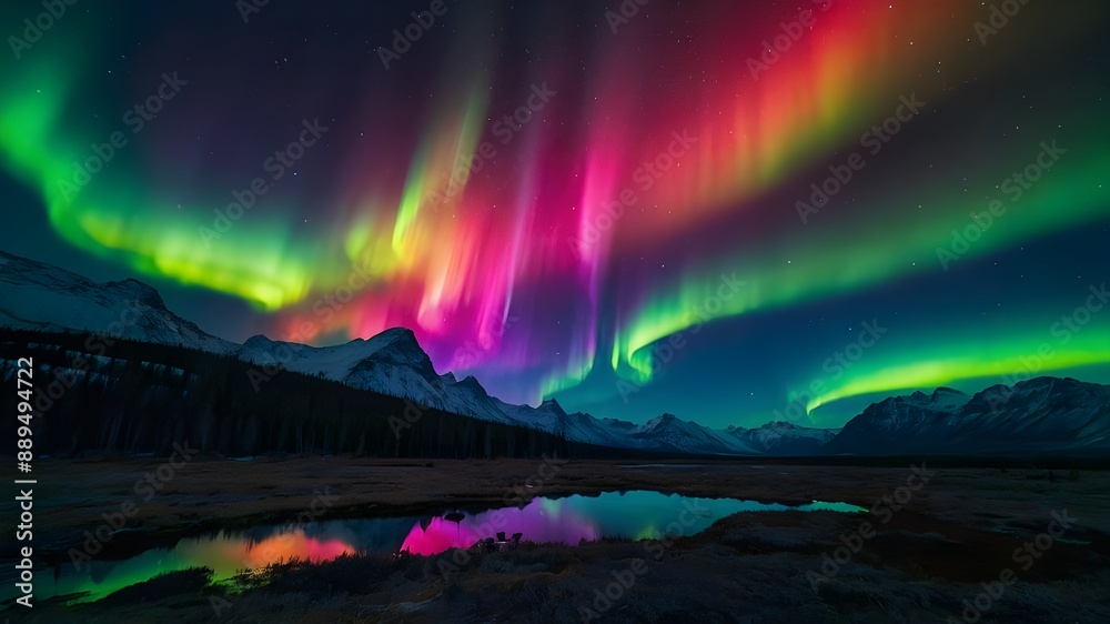 Obraz premium rainbow over the river