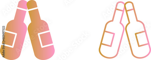 Beers Toasting Vector Icon