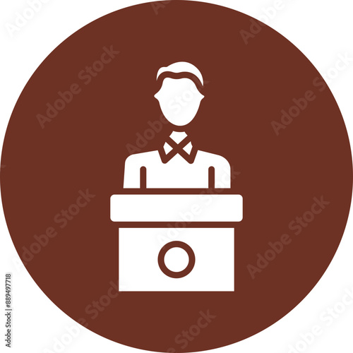 Candidate Glyph Brown Circle Icon