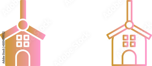 Windmills Vector Icon