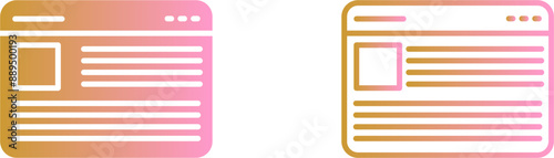 Blogging Services Vector Icon