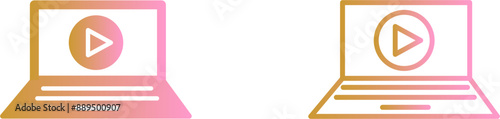 Play Video Vector Icon