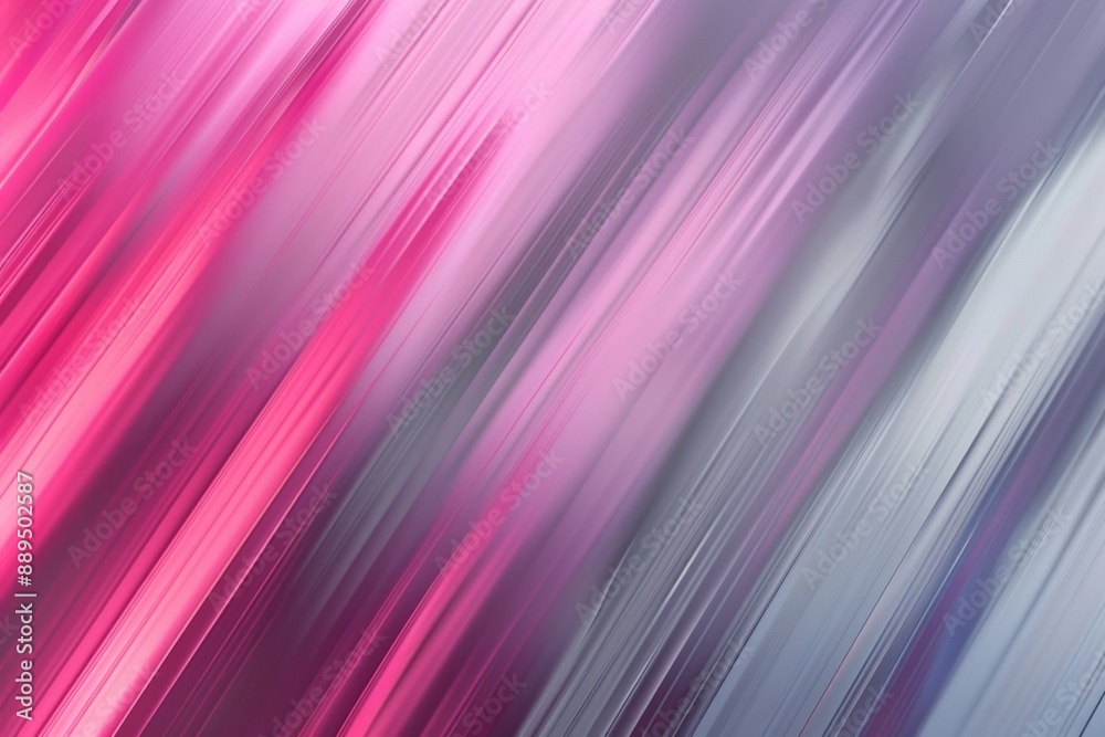 Abstract blurred background with diagonal pink and grey lines