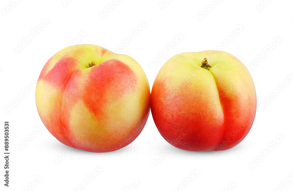 Nectarine fruit isolated on white background. Nectarine fruit isolated on white background.