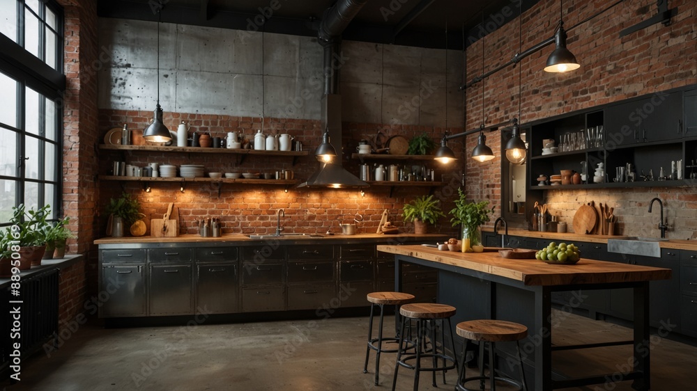 Industrial Loft Kitchen Industrial Loft Kitchen