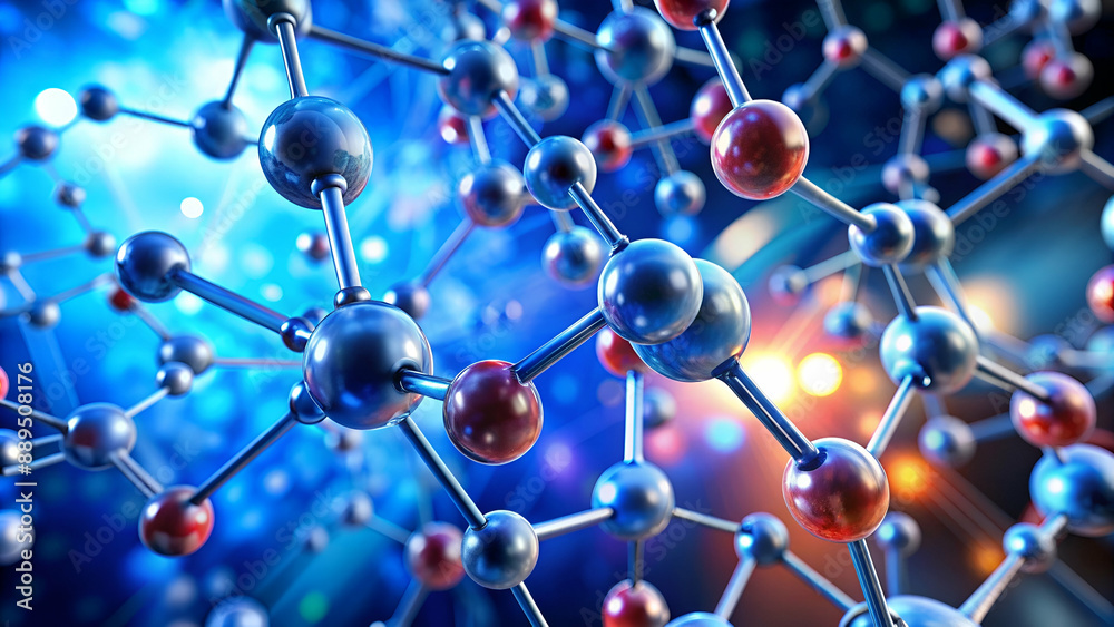 Molecule or atom structure, science background Molecule or atom structure, science background