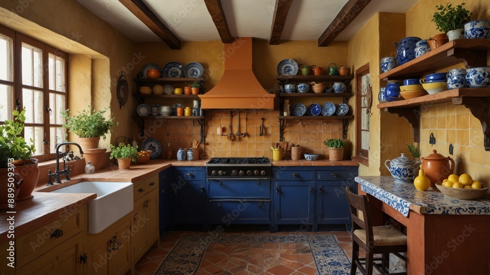 Mediterranean Inspired Kitchen Mediterranean Inspired Kitchen