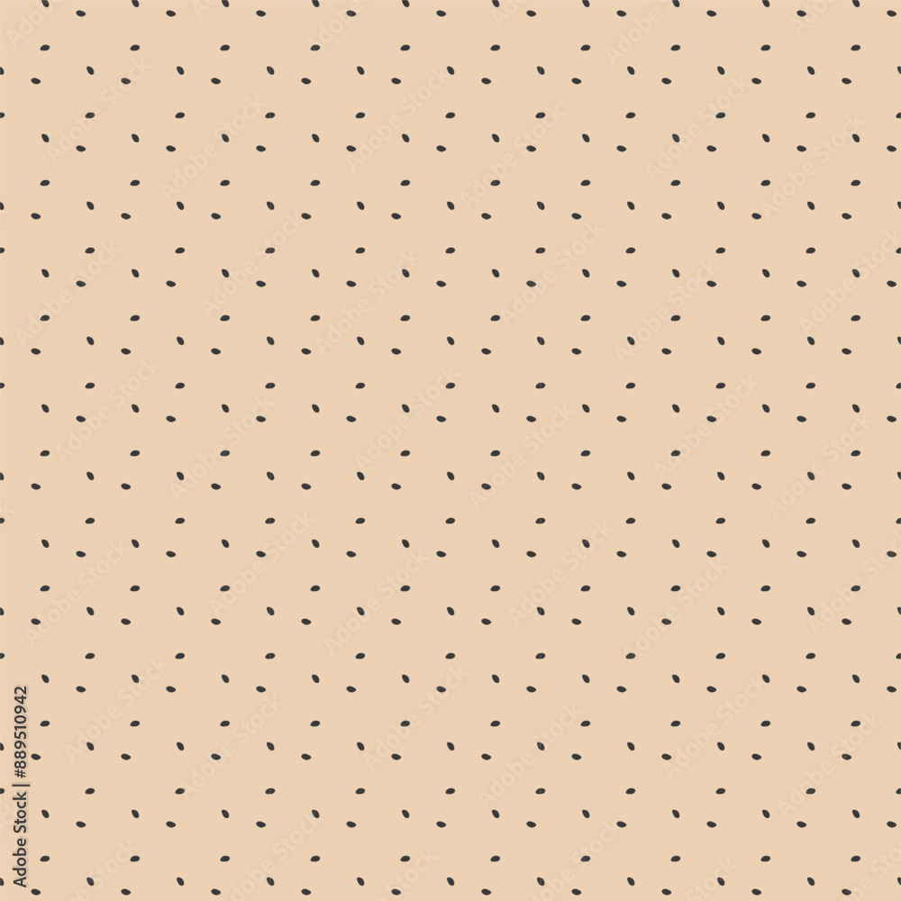 Hand drawn polka dot seamless pattern. Sesame seeds. Pastel fabric print. Vector illustration Hand drawn polka dot seamless pattern. Sesame seeds. Pastel fabric print. Vector illustration