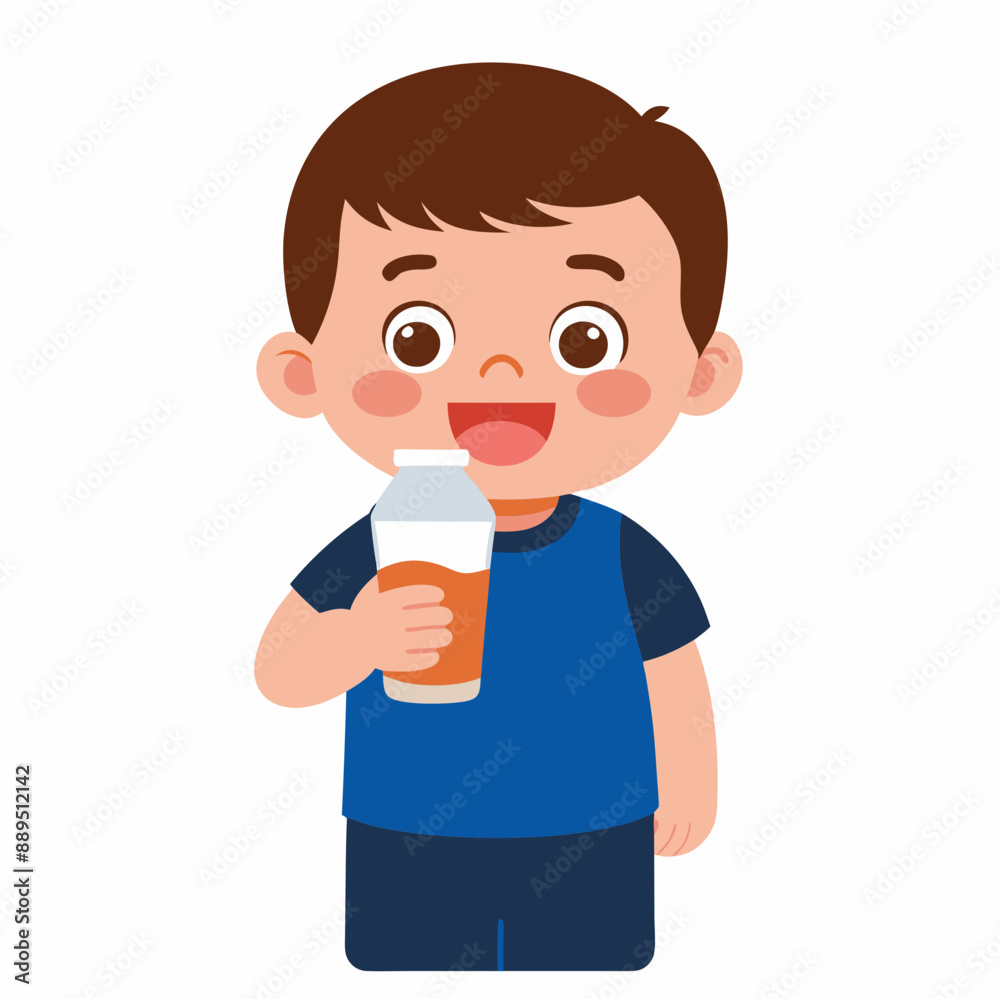 happy cute little kid boy drink milk happy cute little kid boy drink milk