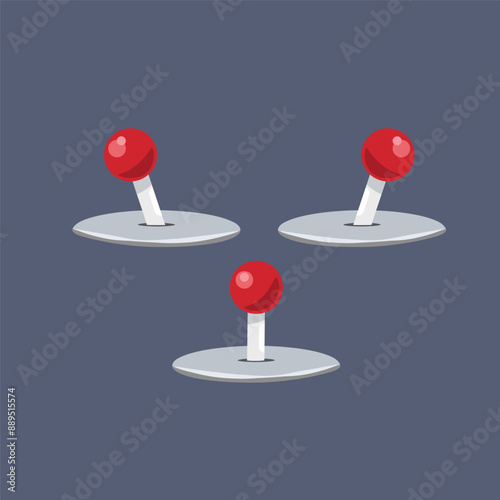 joystick for animate flat vector design.