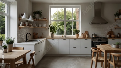 Wallpaper Mural Scandinavian Inspired Kitchen Torontodigital.ca