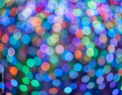 Abstract Colorful Bokeh Background With Celebration Mood