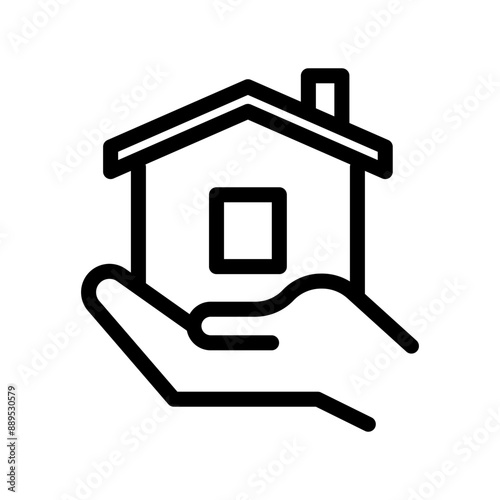 28 refugee line icon illustration vector graphic