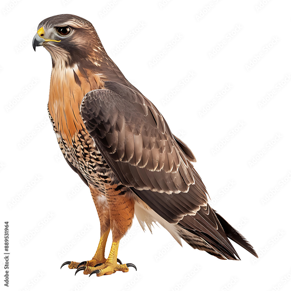 Full Hawk body, Bird of prey isolated on a transparent background Full Hawk body, Bird of prey isolated on a transparent background