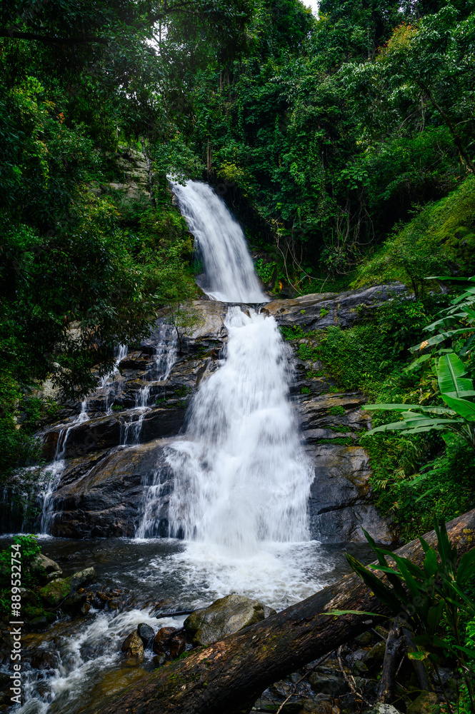 landscape of Mae Ya Waterfall in Doi Inthanon national park landscape of Mae Ya Waterfall in Doi Inthanon national park
