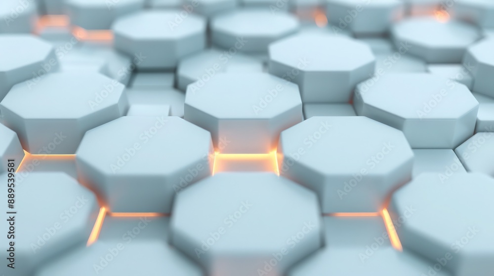 Abstract hexagonal pattern with glowing edges in a futuristic design. Ideal for technology, architecture, and modern backgrounds. Abstract hexagonal pattern with glowing edges in a futuristic design. Ideal for technology, architecture, and modern backgrounds.