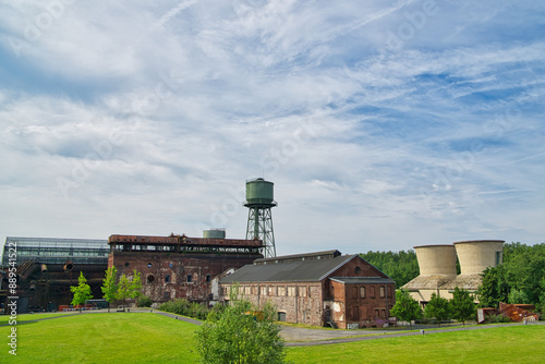 industrial ruins in the park