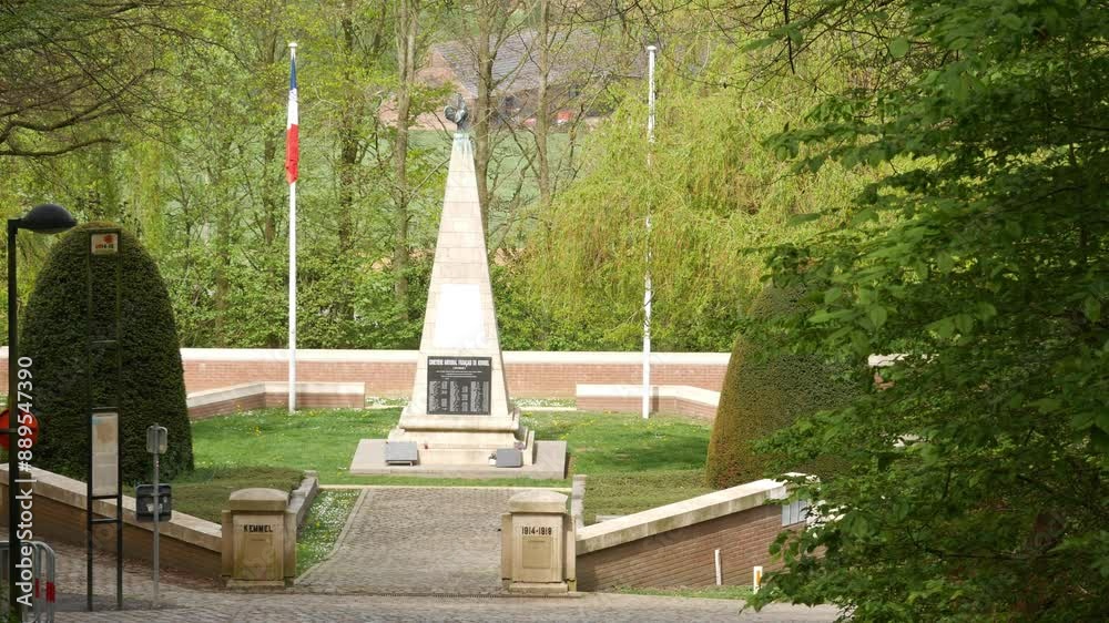 Battle of Kemmel Hill 1918 : World War One French Memorial and Ossuary Battle of Kemmel Hill 1918 : World War One French Memorial and Ossuary