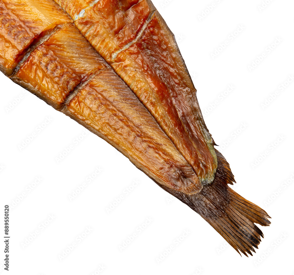 Smoked catfish fish isolated white background Smoked catfish fish isolated white background